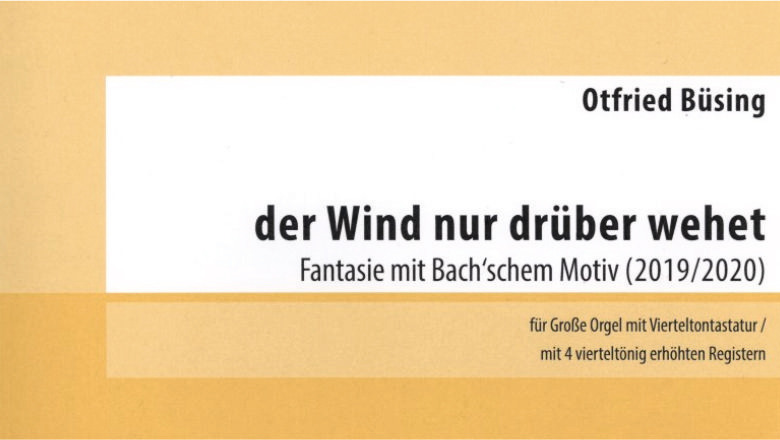 Cover von der Komposition „der Wind nur drüber wehet“