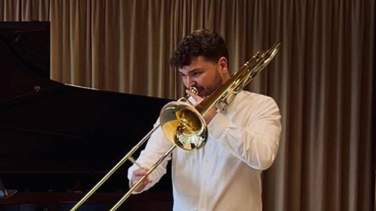 Léo Arnaud mit Posaune