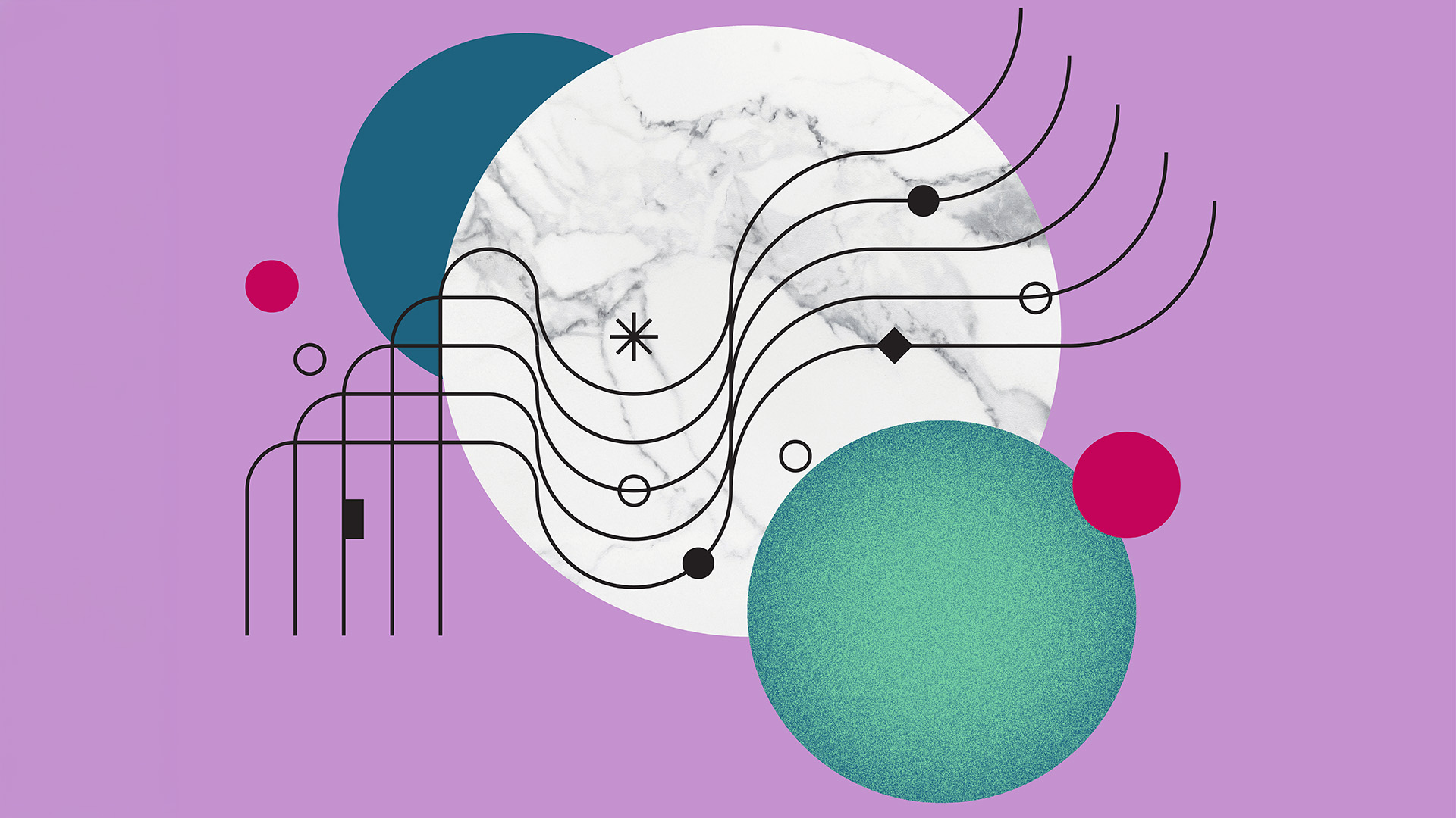 Eine abstrakte Illustration