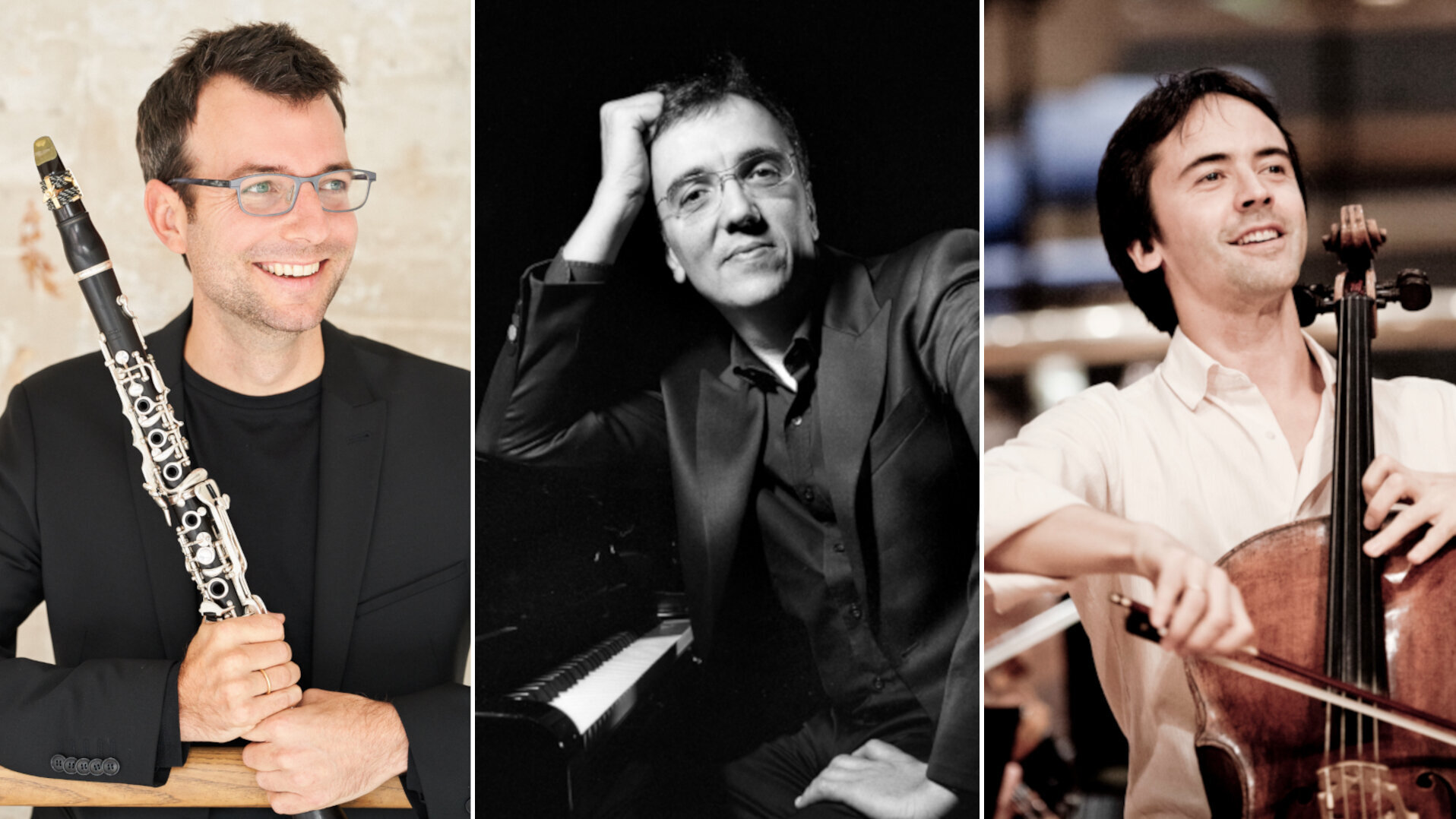 Porträts der drei Musiker