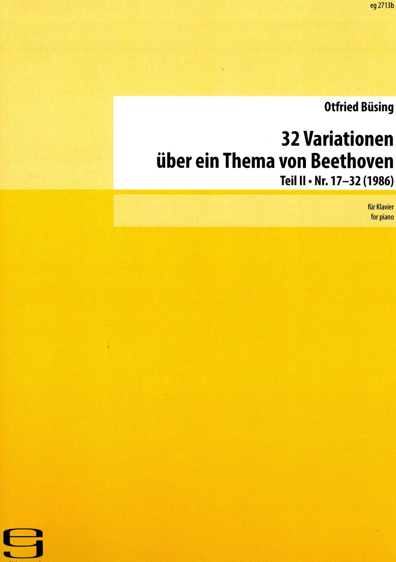 Cover von „32  Variationen über ein Thema von Beethoven“