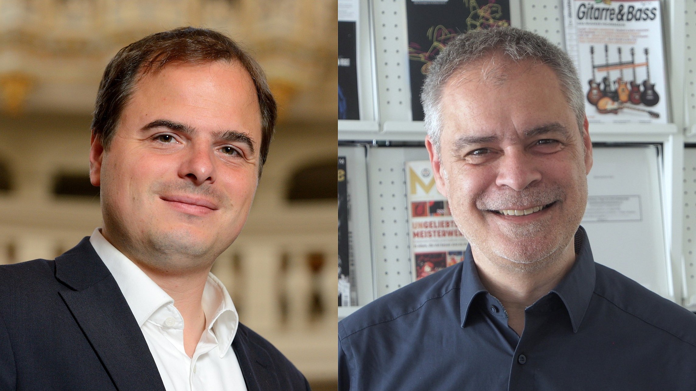 Portraitfotos von David Franke (links) und Michael Fischer (rechts)