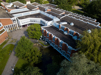 Luftaufnahme der Hochschule für Musik Freiburg