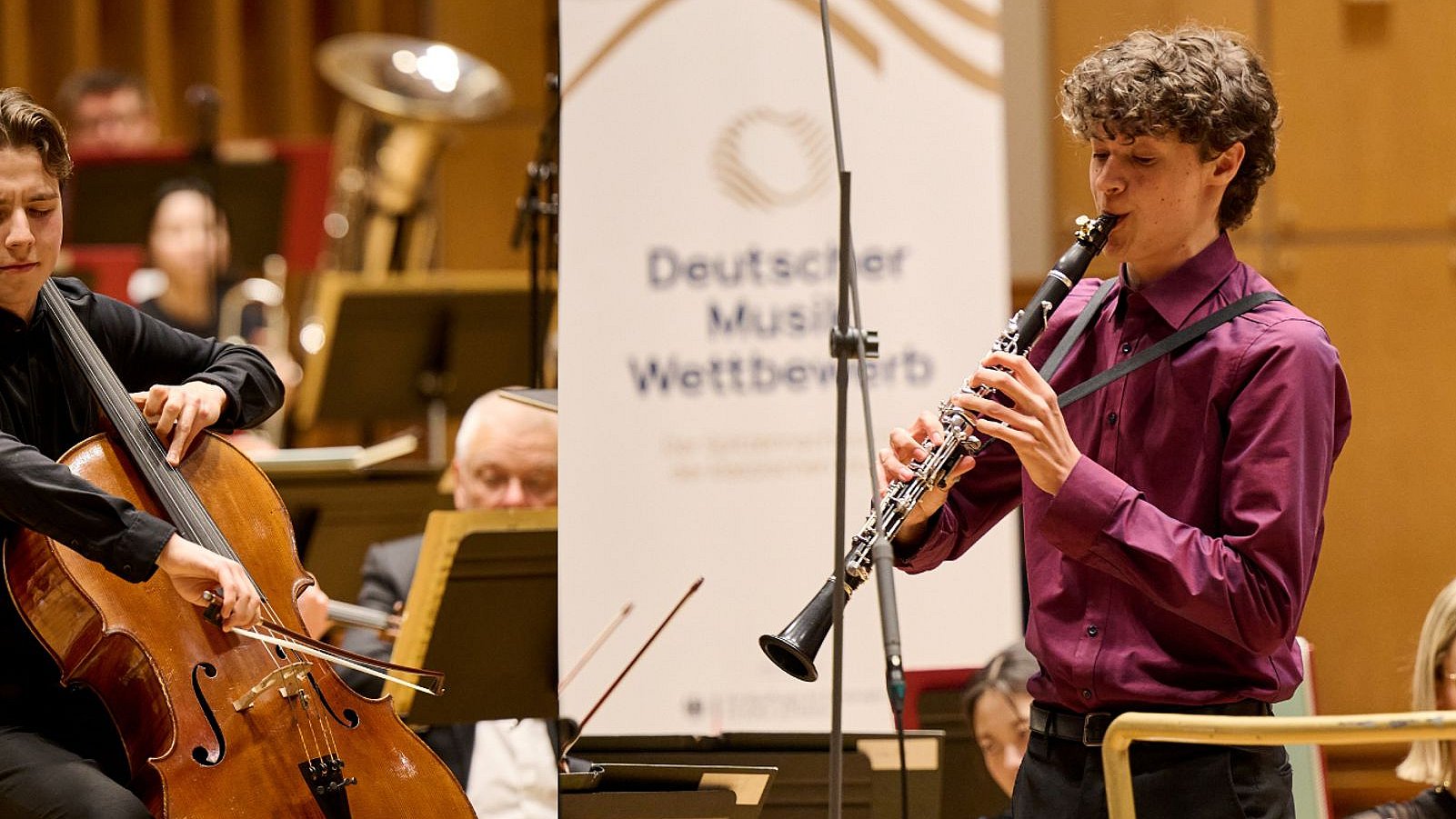 Constantin Heise (links); Joscha Kremsler an der Klarinette