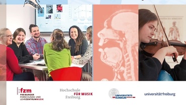 Drei Bilder mit Personen aus der Musikphysiologie