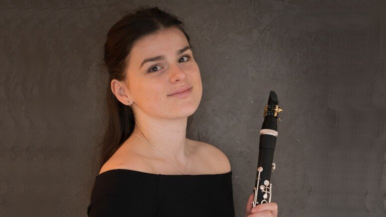Die Klarinettistin Inga Meyer