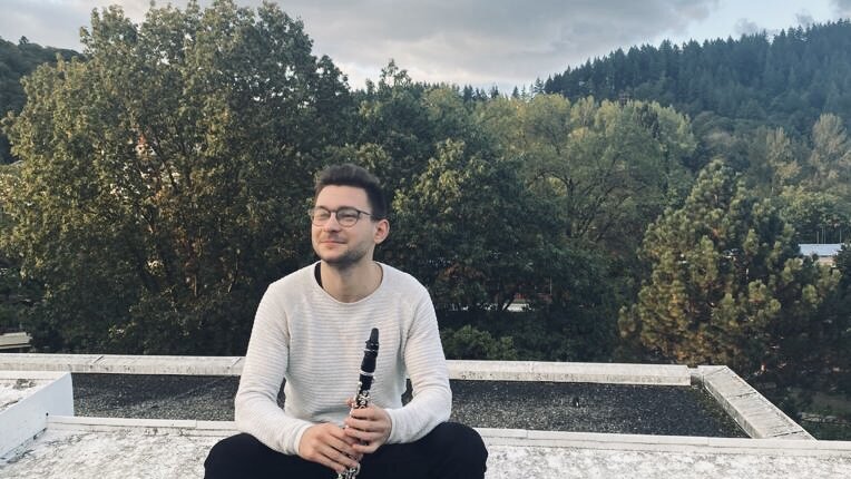 Der Klarinettist Julien Floréani