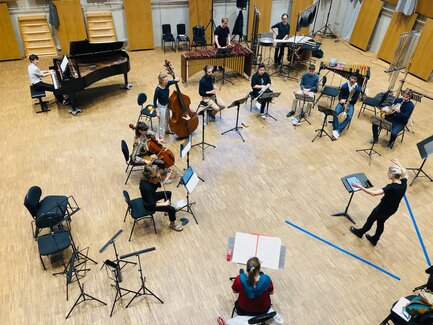 Probe an der Hochschule für Musik Freiburg