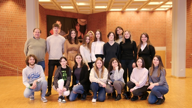 Gruppenbild der ukrainischen Studentinnen