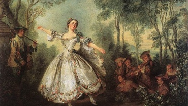 Tanzende Dame von Nicolas Lancret