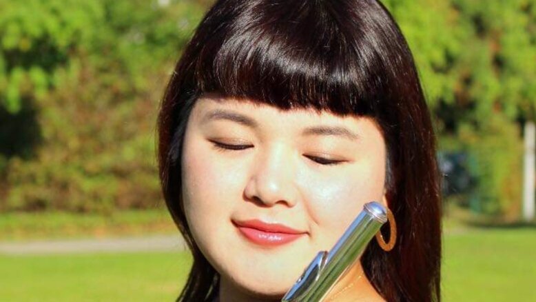 Die Flötistin Yui Sakata