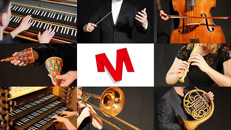 Instrumente, die an der Hochschule unterrichtet werden